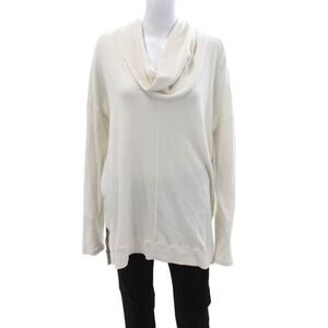 Splendid Unisex White Turtleneck Pullover Sweater Long Sleeve Size XL